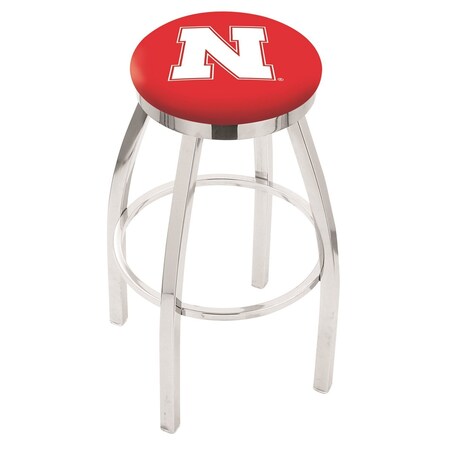 30 Chrome Nebraska Swivel Bar Stool,Accent Ring